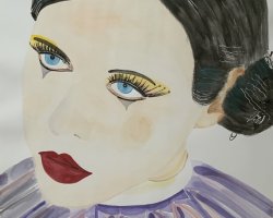 Bild Nr. 90 / Frau mit lila Dress