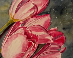 Karte Nr. 47 / Tulpen